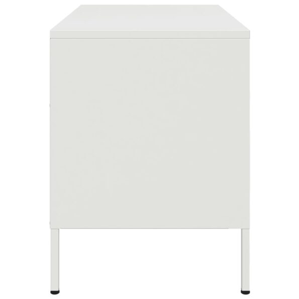 vidaXL TV skrinka biela 68x39x50,5 cm oceľ – Obrázok 7