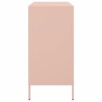 vidaXL Komoda ružová 68x39x79 cm oceľ – Obrázok 7