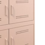 vidaXL Komoda ružová 68x39x79 cm oceľ – Obrázok 11