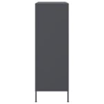 vidaXL Vysoká skrinka antracitová 68x39x113 cm oceľ – Obrázok 7