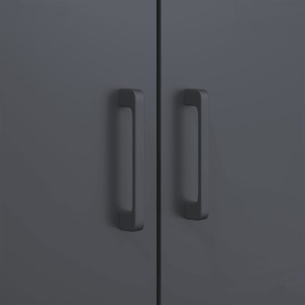 vidaXL Vysoká skrinka antracitová 68x39x113 cm oceľ – Obrázok 11