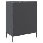 vidaXL Komoda antracitová 68x39x89 cm oceľ – Obrázok 8