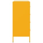 vidaXL Komoda horčicovožltá 68x39x89 cm oceľ – Obrázok 7