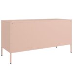 vidaXL TV skrinka ružová 100,5x39x50,5 cm oceľ – Obrázok 8