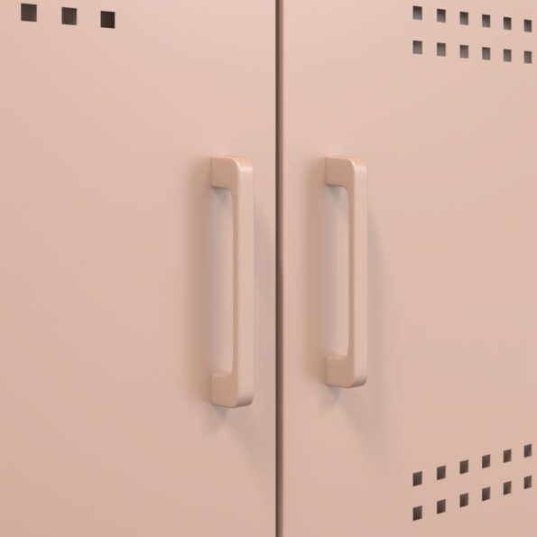 vidaXL TV skrinka ružová 68x39x50,5 cm oceľ – Obrázok 12