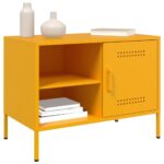 vidaXL TV skrinky 2 ks horčicovo-žlté 68x39x50,5 cm oceľ – Obrázok 4