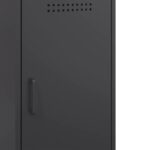 vidaXL Komoda čierna 36x39x79 cm oceľ valcovaná za studena – Obrázok 12