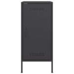 vidaXL Komoda čierna 36x39x79 cm oceľ valcovaná za studena – Obrázok 6