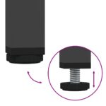 vidaXL Komoda čierna 36x39x79 cm oceľ valcovaná za studena – Obrázok 11