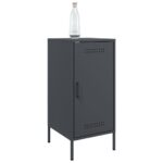 vidaXL Komody 2ks antracitové 36x39x79 cm oceľ valcovaná za studena – Obrázok 4