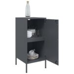 vidaXL Komody 2ks antracitové 36x39x79 cm oceľ valcovaná za studena – Obrázok 5