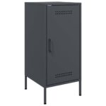 vidaXL Komody 2ks antracitové 36x39x79 cm oceľ valcovaná za studena – Obrázok 6