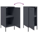 vidaXL Komody 2ks antracitové 36x39x79 cm oceľ valcovaná za studena – Obrázok 11
