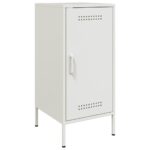 vidaXL Komoda biela 36x39x79 cm oceľ valcovaná za studena – Obrázok 2