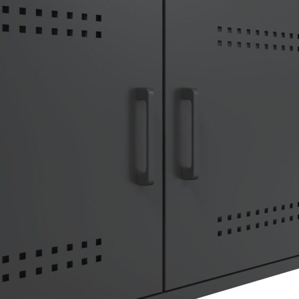 vidaXL Konferenčný stolík čierny 68x50x50,5 cm oceľ valc. za studena – Obrázok 10