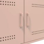 vidaXL Konferenčný stolík ružový 68x50x50,5 cm oceľ valc. za studena – Obrázok 10