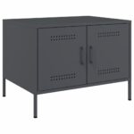 vidaXL Konferenčný stolík antracit 68x50x50,5 cm oceľ