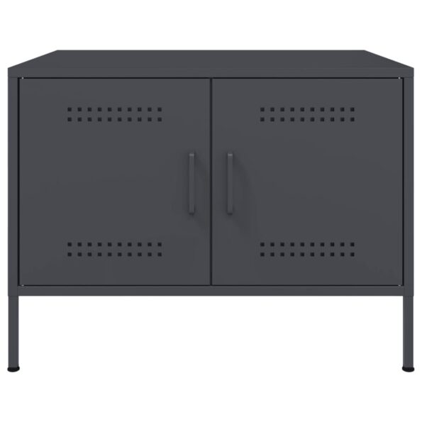 vidaXL Konferenčný stolík antracit 68x50x50,5 cm oceľ – Obrázok 5