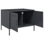 vidaXL Konferenčný stolík antracit 68x50x50,5 cm oceľ – Obrázok 9