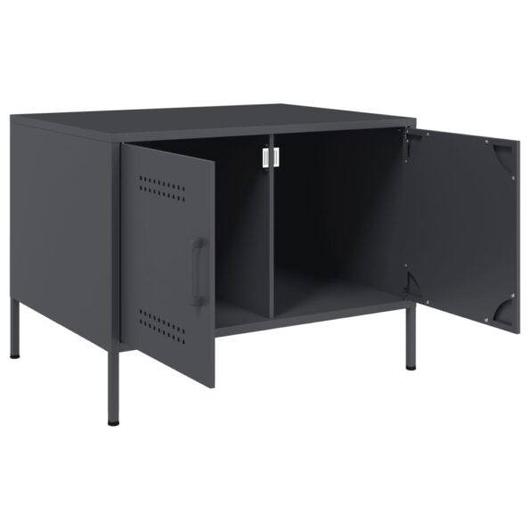 vidaXL Konferenčný stolík antracit 68x50x50,5 cm oceľ – Obrázok 9