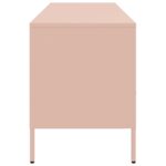 vidaXL TV skrinka ružová 100,5x39x50,5 cm oceľ valcovaná za studena – Obrázok 7