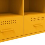 vidaXL TV skrinka horčicovožltá 100,5x39x50,5 cm oceľ valc. za studena – Obrázok 11