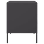vidaXL Nočný stolík čierny 36x39x50,5 cm oceľ valcovaná za studena – Obrázok 7
