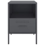 vidaXL Nočné stolíky 2ks antracit 36x39x50,5cm oceľ valcov. za studena – Obrázok 6