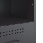 vidaXL Nočné stolíky 2ks antracit 36x39x50,5cm oceľ valcov. za studena – Obrázok 11