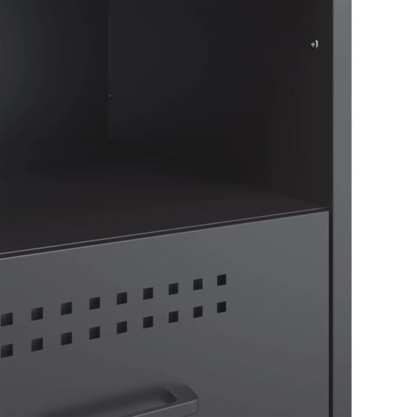 vidaXL Nočné stolíky 2ks antracit 36x39x50,5cm oceľ valcov. za studena – Obrázok 11