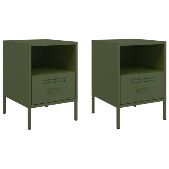 VXL8721102390258_a_en_hd_1.jpg vidaXL Nočné stolíky 2ks olivové 36x39x50,5cm oceľ valcov. za studena – Obrázok 2