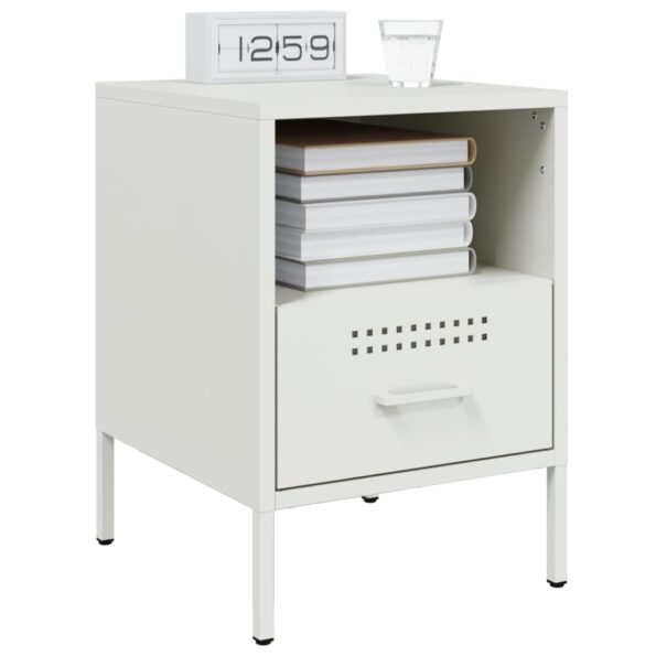 VXL8721102390272_g_en_hd_1.jpg vidaXL Nočné stolíky 2ks biele 36x39x50,5 cm oceľ valcovaná za studena – Obrázok 3