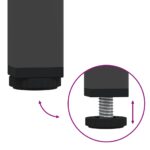 vidaXL Nočný stolík čierny 36x39x68 cm oceľ valcovaná za studena – Obrázok 11