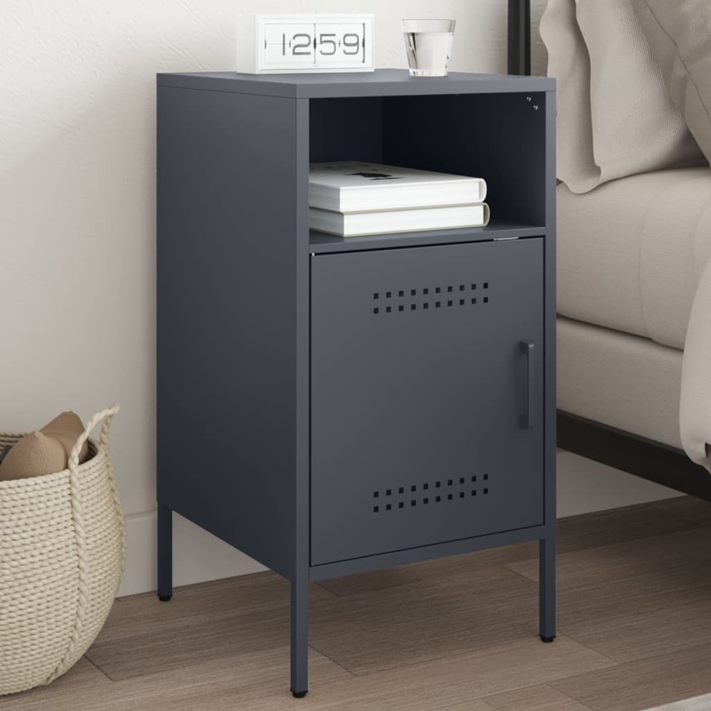 VXL8721102390326_m_en_hd_1.jpg vidaXL Nočný stolík antracitový 36x39x68 cm oceľ – Obrázok 1