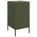 vidaXL Nočné stolíky 2 ks olivové 36x39x68 cm oceľ valcov. za studena – Obrázok 8