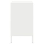 vidaXL Nočný stolík biely 36x39x68 cm oceľ valcovaná za studena – Obrázok 7