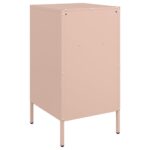 vidaXL Nočný stolík ružový 36x39x68 cm oceľ – Obrázok 8