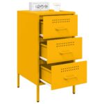 vidaXL Nočné stolíky 2 ks horčicovožlté 36x39x68 cm oceľ – Obrázok 4
