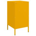 vidaXL Nočné stolíky 2 ks horčicovožlté 36x39x68 cm oceľ – Obrázok 8