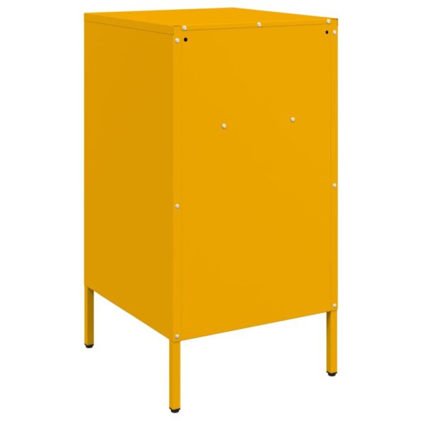 vidaXL Nočné stolíky 2 ks horčicovožlté 36x39x68 cm oceľ – Obrázok 8
