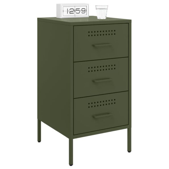 VXL8721102390494_g_en_hd_1.jpg vidaXL Nočné stolíky 2 ks olivové 36x39x68 cm oceľ valcov. za studena – Obrázok 3