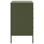 vidaXL Nočné stolíky 2 ks olivové 36x39x68 cm oceľ valcov. za studena – Obrázok 7