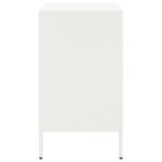 vidaXL Nočný stolík biely 36x39x68 cm oceľ valcovaná za studena – Obrázok 7