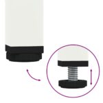 vidaXL Nočný stolík biely 36x39x68 cm oceľ valcovaná za studena – Obrázok 9