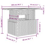 vidaXL 9-dielna záhradná súprava pohoviek s vankúšmi svetlosivá – Obrázok 11