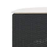 vidaXL 2-dielna záhradná sedacia súprava polkruhová čierna polyratan – Obrázok 8