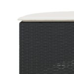 vidaXL 3-dielna záhradná sedacia súprava polkruhová čierna polyratan – Obrázok 10