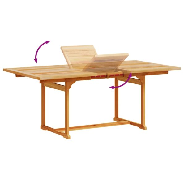 vidaXL 5-dielna záhradná jedálenská súprava masívna akácia a textilén – Obrázok 6