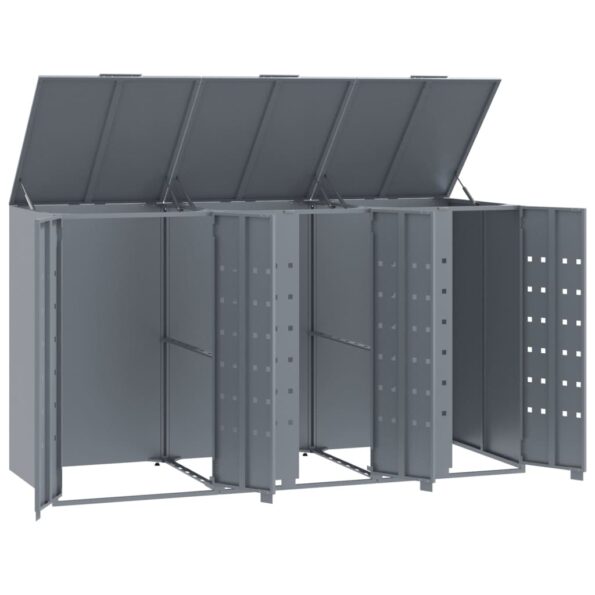 VXL8721102611780_g_en_hd_6.jpg vidaXL Úložisko na 3 košov na kolieskach sivé 207x79x117 cm oceľ – Obrázok 8