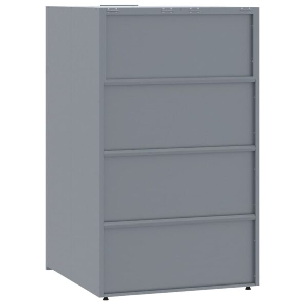 VXL8721102611803_g_en_hd_5.jpg vidaXL Úložisko na 5 košov na kolieskach sivé 345x79x117 cm oceľ – Obrázok 7